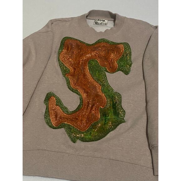 Acne Studios 2016 Karvel Lurex Graphic Pullover Sweatshirt - Picture 2 of 5